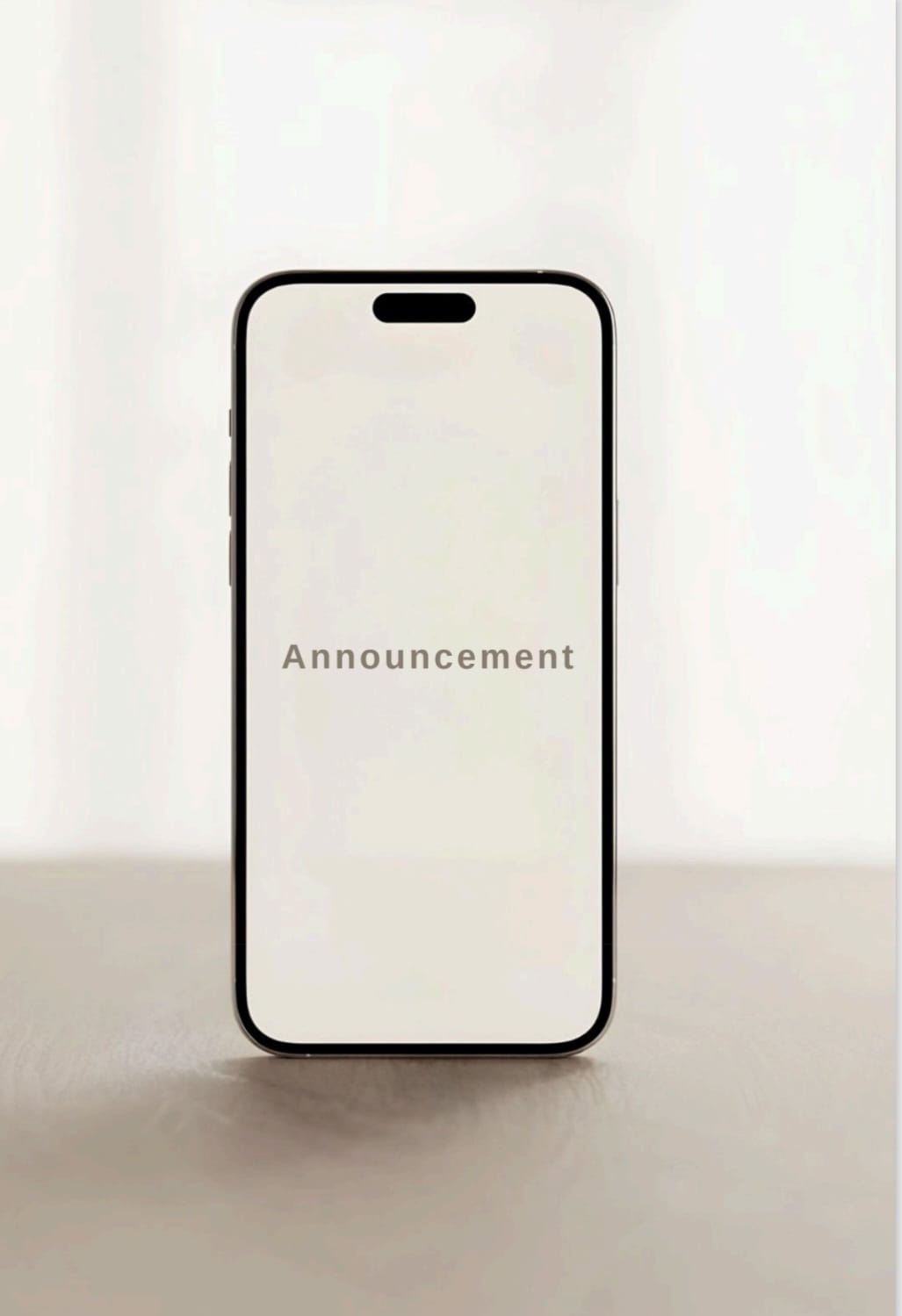 Announcement